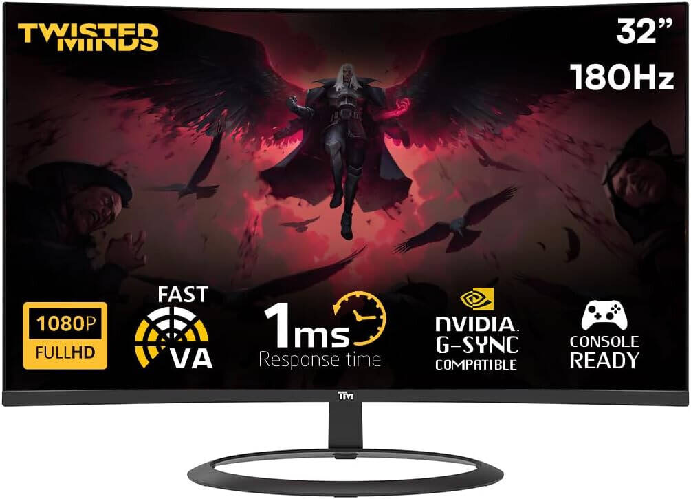 Twisted Mind TM32CFHD180VA Curved 32inch FHD 180Hz 1ms Gaming monitor Twisted Mind TM32CFHD180VA Curved 32inch FHD 180Hz 1ms Gaming monitor
